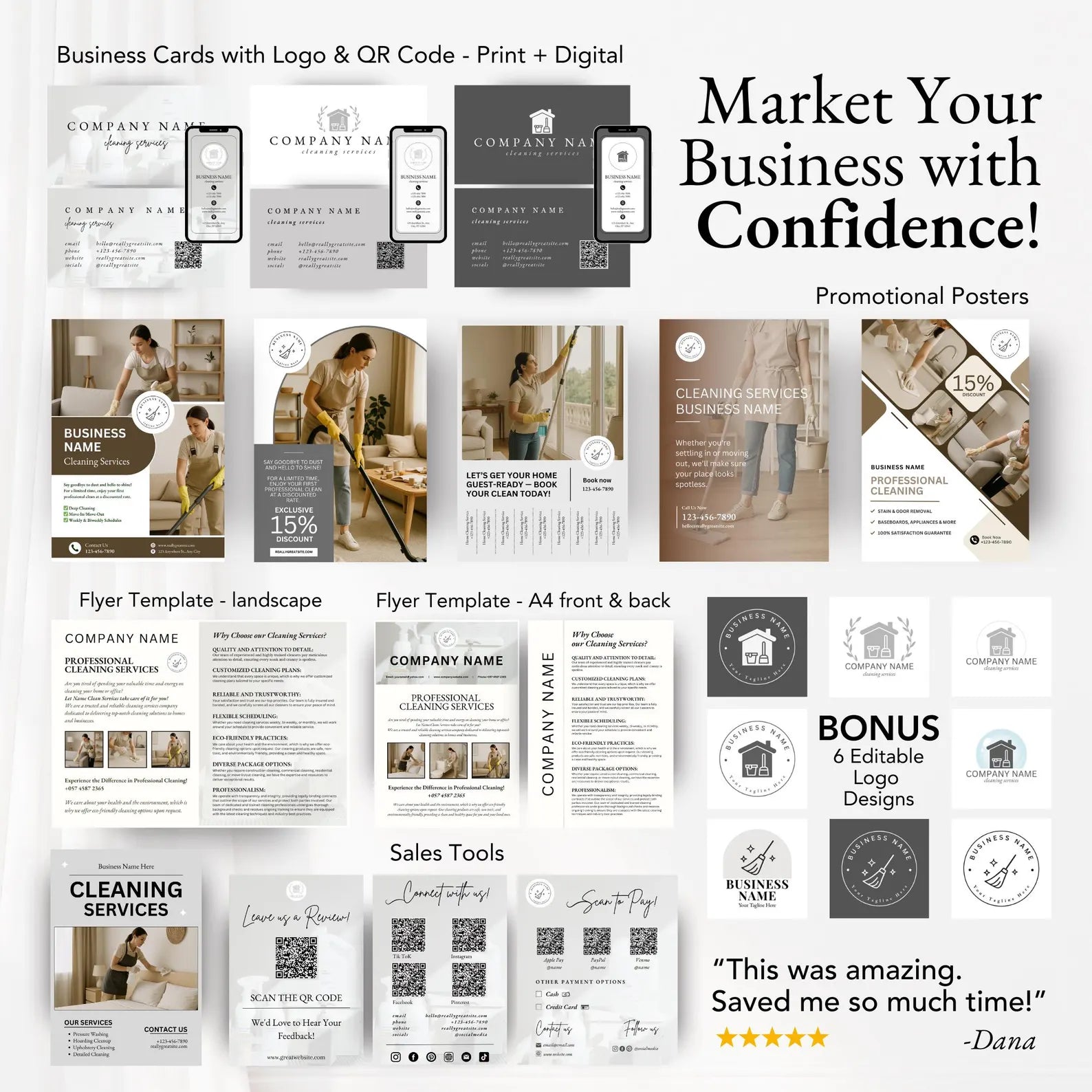 CLEANING SERVICE BUNDLE, Cleaning Service Agreement, Cleaning Service Intake Form, Cleaning Company Business Cards, Cleaning Business Bundle